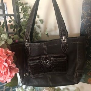 Brighton brown leather shoulder bag